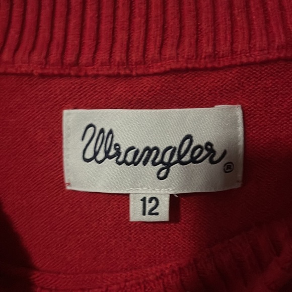 🔥reduced 🔥wrangler red women’s size 12 jumper - lovely condition - Picture 3 of 3